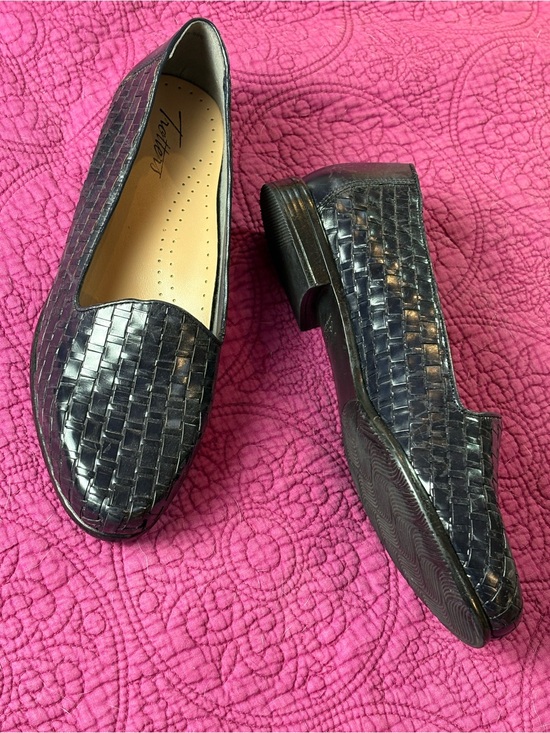 Trotters Shoes - Trotters “Liz” Woven Leather Shoes Women's 8½ M Black - NEW